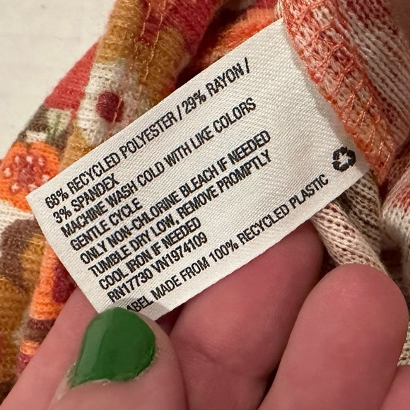 Colsie Retro Floral Pajama Shorts XL - Picture 4 of 6